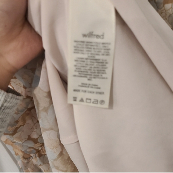 Wilfred Aritzia Mini Tempest Dress Snowmelt Blue & Maplewood - Picture 6 of 6